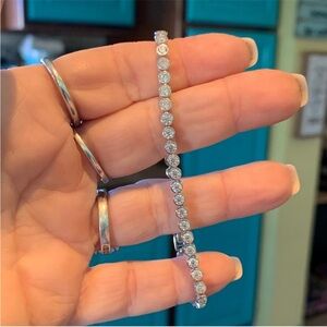 #67 Stunning bezel set
Moissanite tennis bracelet